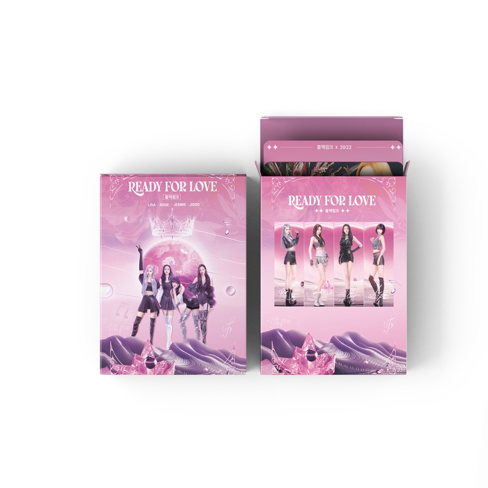 55pcs / set Kartu Lomo Foto KPOP BLACKPINK HD Untuk Koleksi LISA JISOO JENNIE ROSE