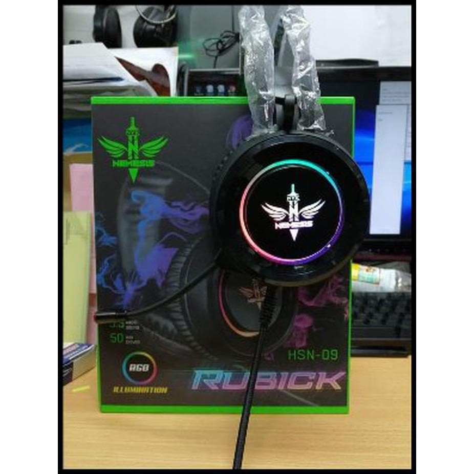 Headset Gaming Rubick NYK HS-N09 Color RGB Original