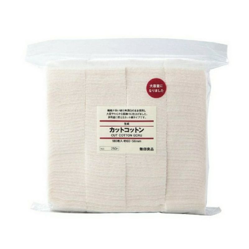 Kapas Muji Ecru organic isi 180 pad