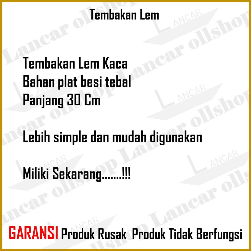 Tembakan Lem Kaca Tulang