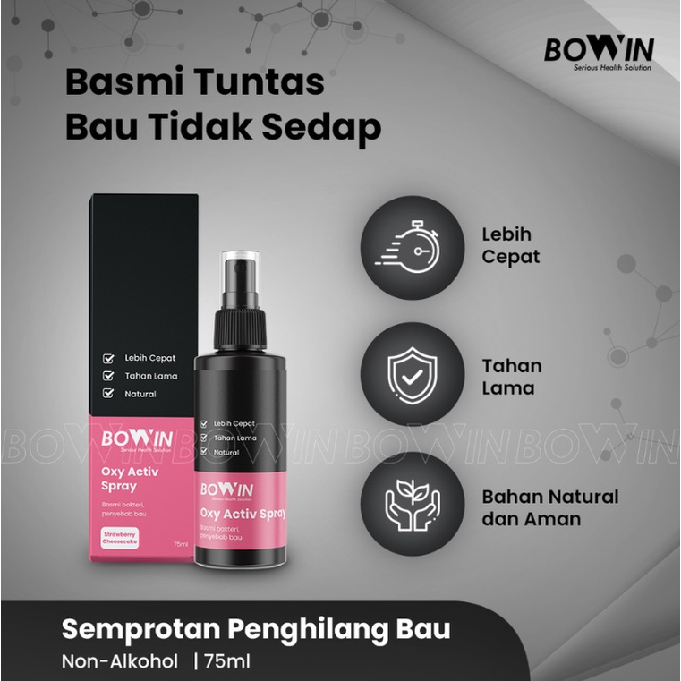 Bowin Activ Spray Semprotan Penghilang Bau Helm Bau Jaket Sepatu Tas