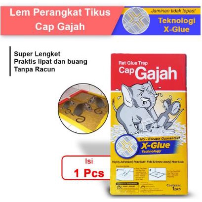 ^ KYRA ^ Cap Gajah Lem Tikus Dengan Teknologi X-Glue Lem Perangkap Jaminan Tidak Lepas Rat Glue Trap