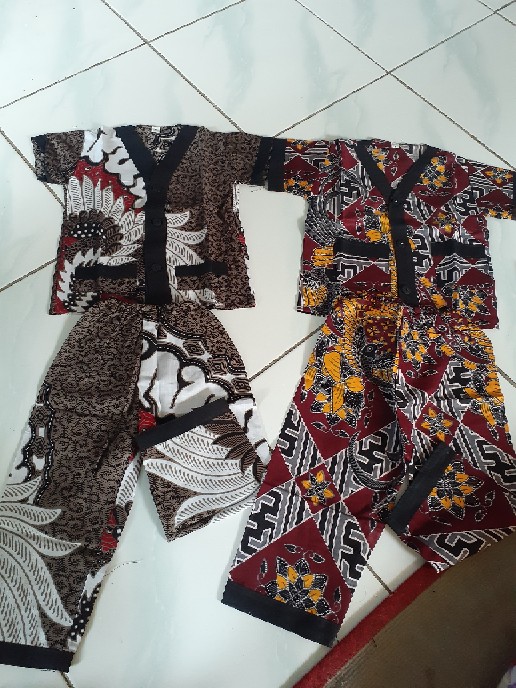 Piyama Batik Anak | Baju Tidur Anak | Batik Pekalongan | Batik Anak Ecer Grosir Kodian