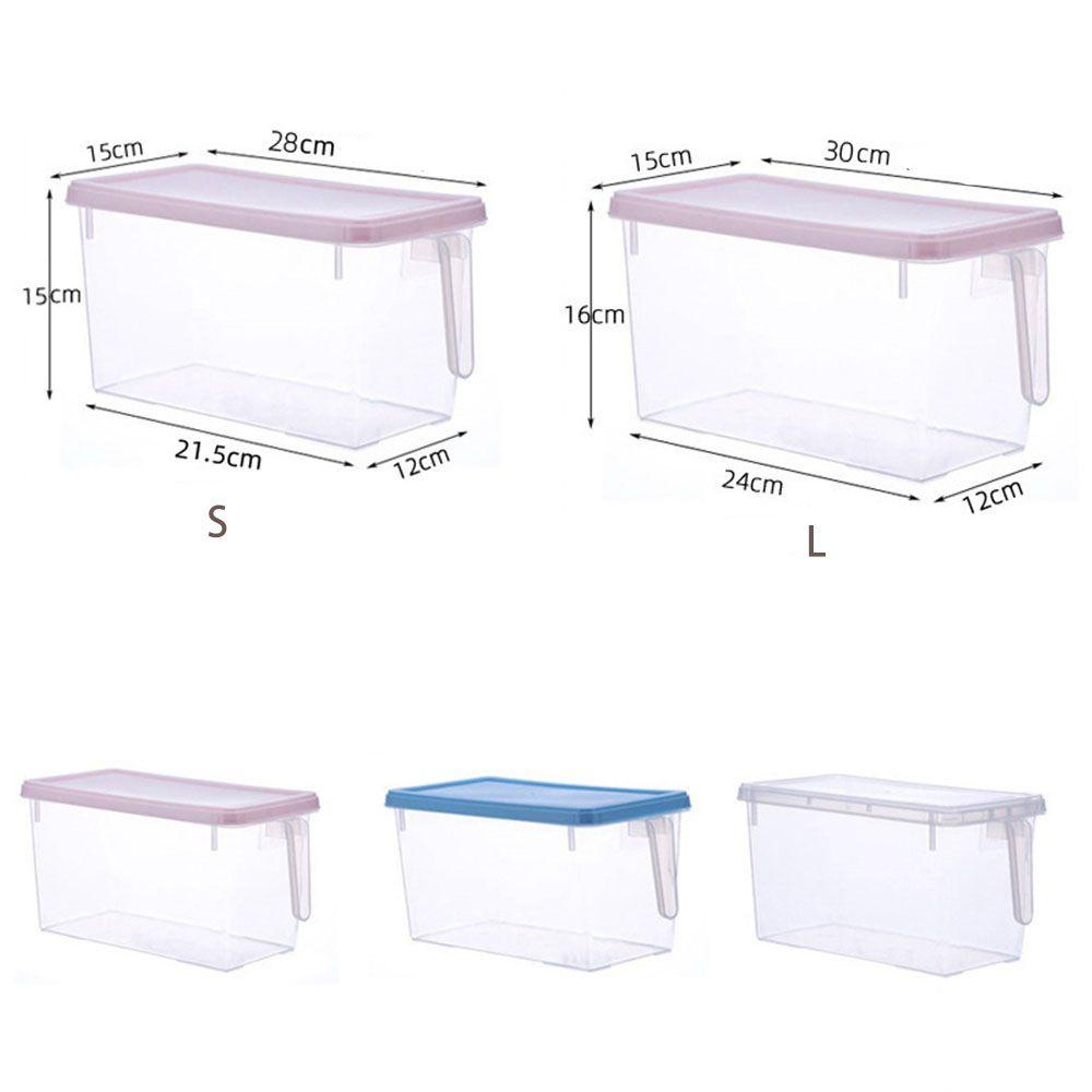 [Elegan] Wadah Penyimpanan Makanan Sayur Penyimpanan Kulkas Storage With Handle Transparan Kulkas Plastik Sealed Box