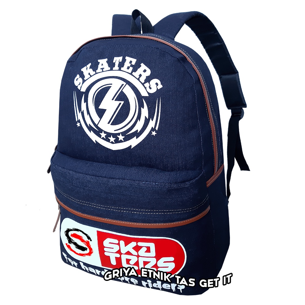 Tas ransel sekolah pria Denim Skaters - Tas sekolah pria - Tas anak laki laki - Tas sekolah laki laki - Tas punggung sekolah