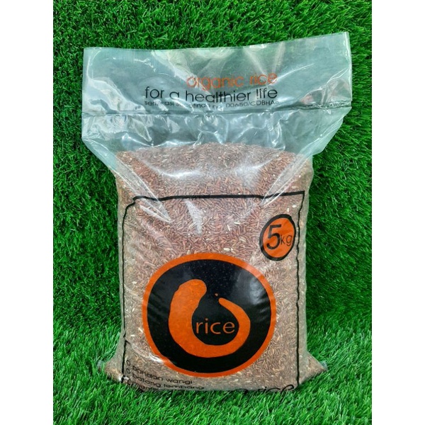 

Beras merah organic 5kg O-rice