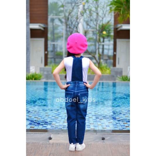 OVERALL JEANS LED ( NYALA ) ANAK 2-12TH