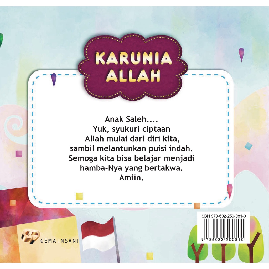 Buku Seri Mengenal Allah 2 : Karunia Allah - Gema Insani 100% Original
