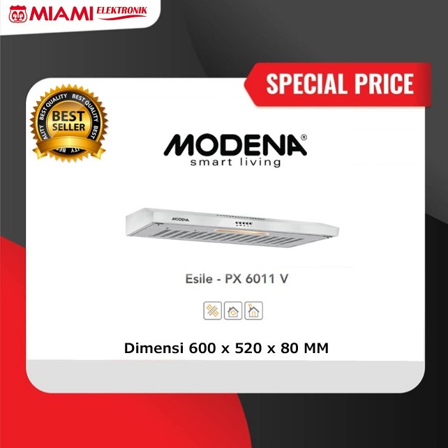 Cooker Hood Modena PX6011V Penghisap Asap PX 6011V