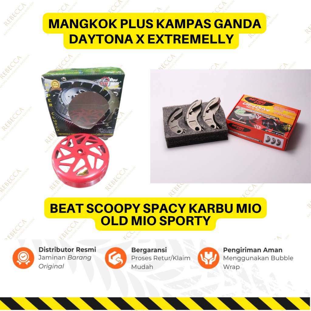 Paket Upgrade Cvt Beat Scoopy Spacy Karbu Mio Sporty / Old Kampas Ganda Daytona Plus Mangkok Extremlly Full Kartel Original