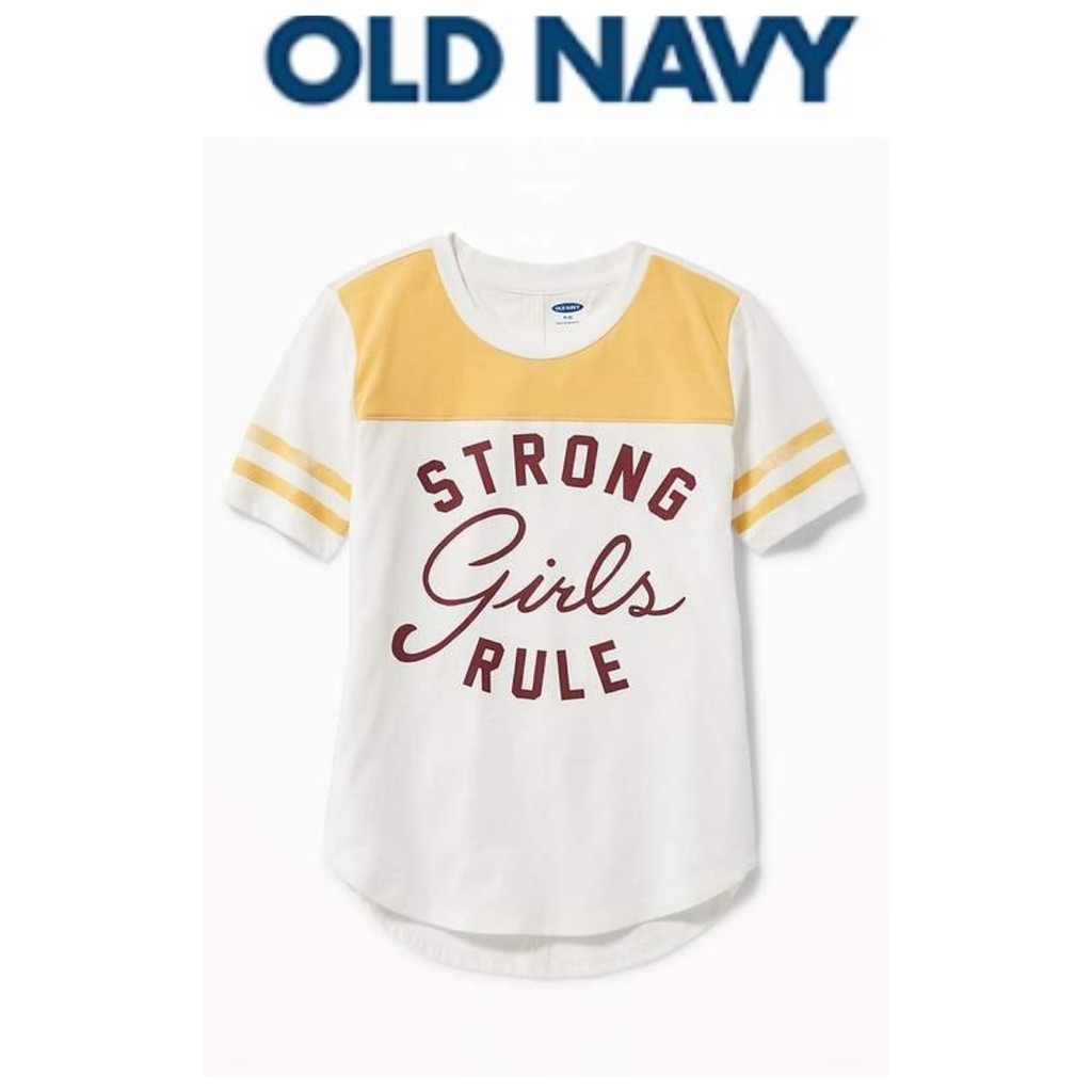 Kaos Anak dan Kaos Wanita Putih White Kuning Yellow Old Navy