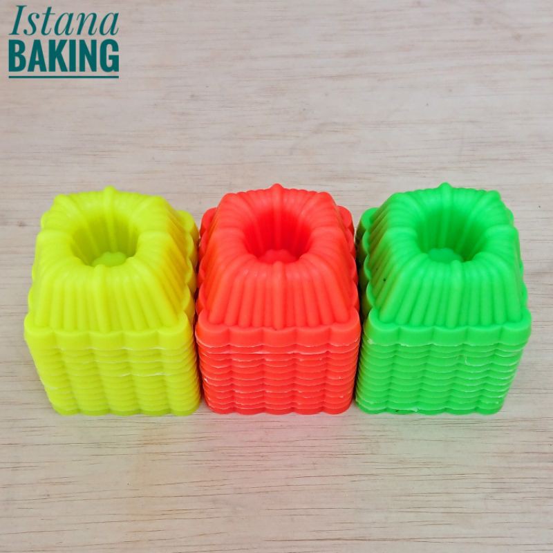 Cetakan Kue Putu Ayu Segi Bolu Puding Kotak Rege