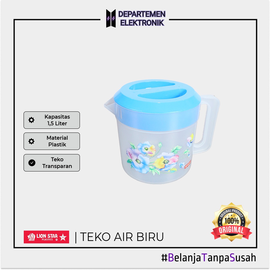 TEKO PLASTIK 1,5 LITER / TEKO AIR PLASTIK LION STAR