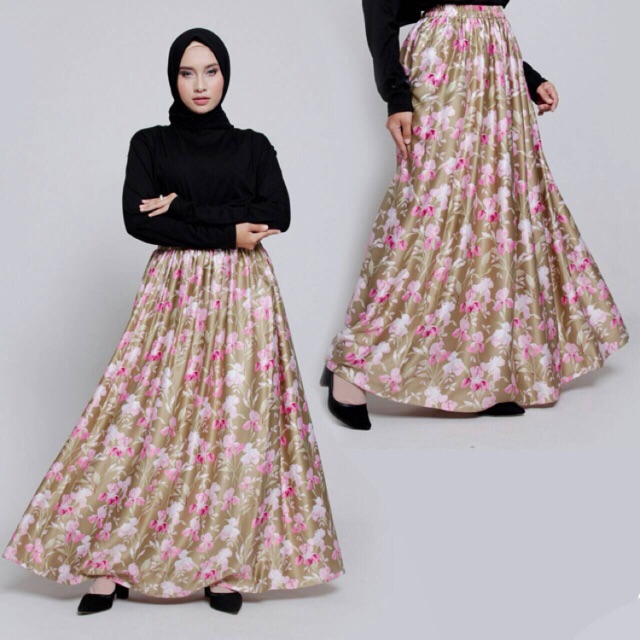 Rok Payung Panjang Satin