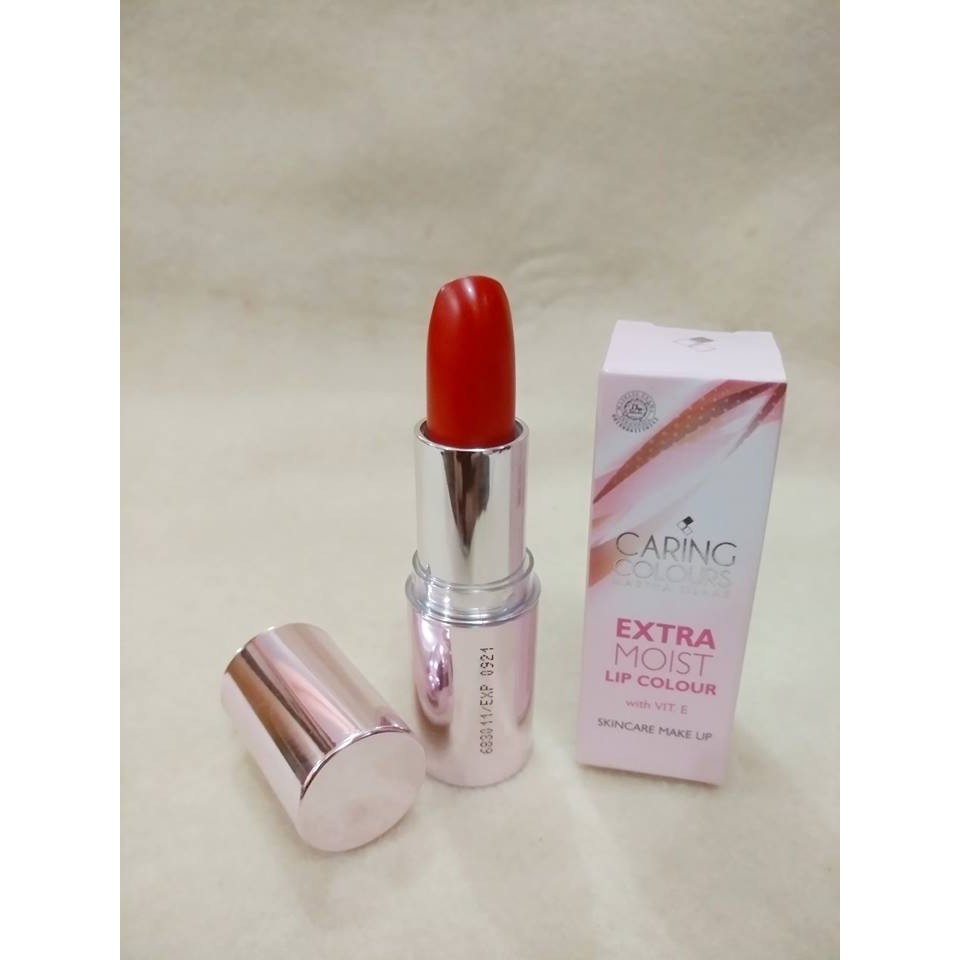 Caring Colours Lipstik Extra Moist Lip Colour Red Apple