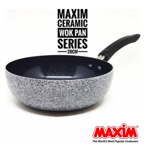 Maxim Neostone Frypan Teflon 28 cm - Frypan Anti Lengket Lapisan Ceramic