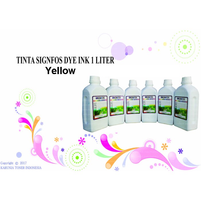 TINTA SIGNFOS DYE INK 1 LITER LIGHT CYAN