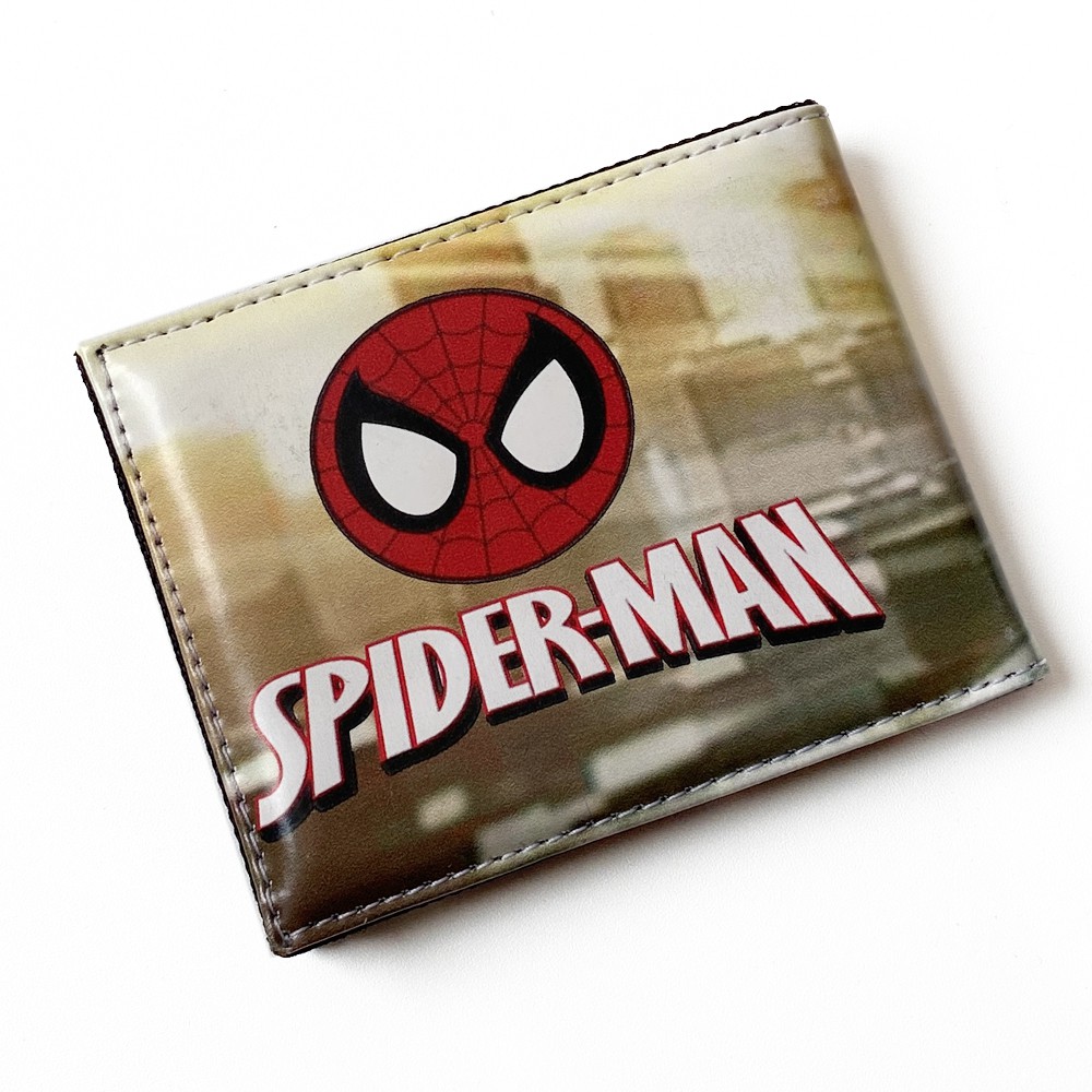 SHOPEE 6.6 SUPER SALE!! Dompet Anak Laki Laki Dompet Karakter Spiderman Sp-902 Kulit Sintetis Terbaru+BOX