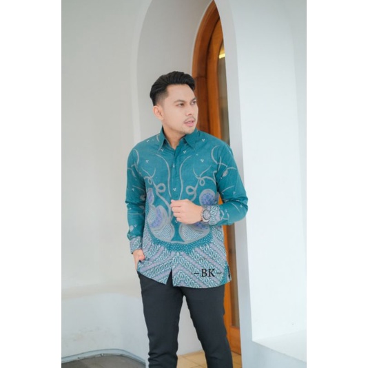 KEMEJA BATIK LENGAN PANJANG MOTIF BARU SIZE M L XL XXL