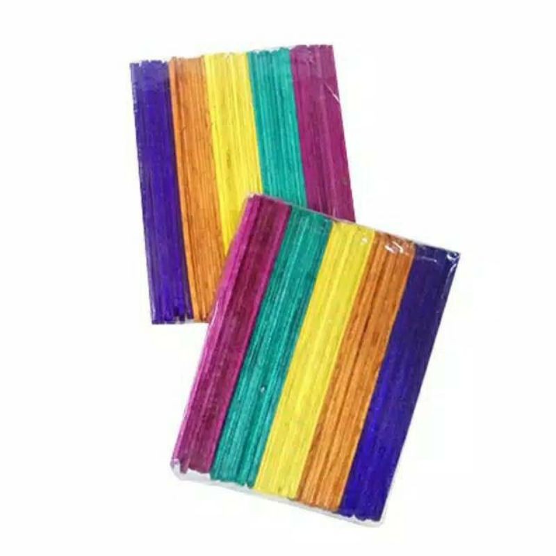 stick stik kayu warna / stick es krim / stick kerajinan tangan