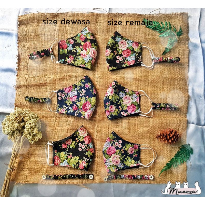 masker katun jepang/Bukan kain perca