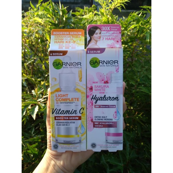 Garnier Light Complete Vitamin C Booster Serum 30 ml 7,5 ml | Bright Complete | Anti Acne | Hyaluron Sakura White | Serum Garnier  Sachet