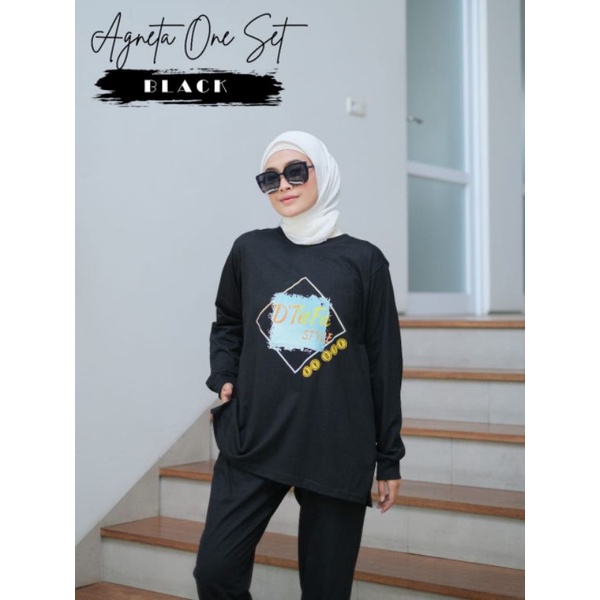 Setelan Celana Kaos Combed D'tieFa Style / Set Goes