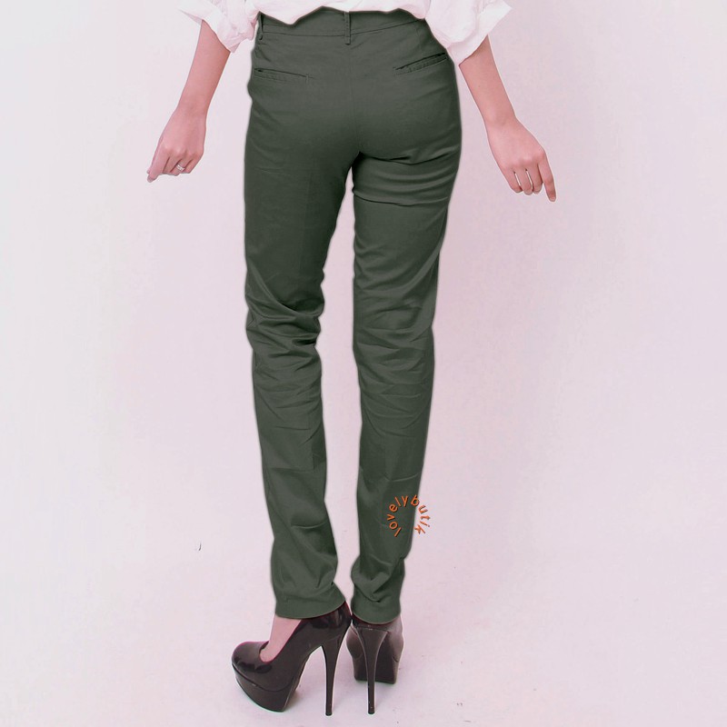 Lovely Office Celana  Chino Wanita/Celana Wanita - GREY