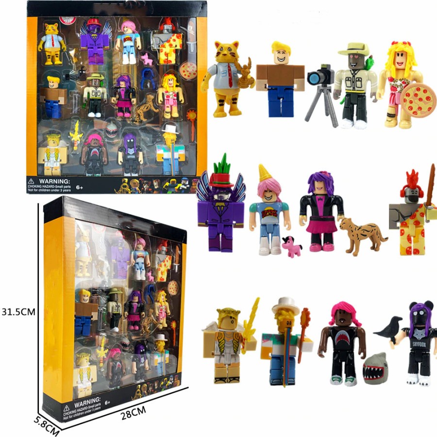 Figure ROBLOX Box Set isi 12 Mainan Anak Topper Kue