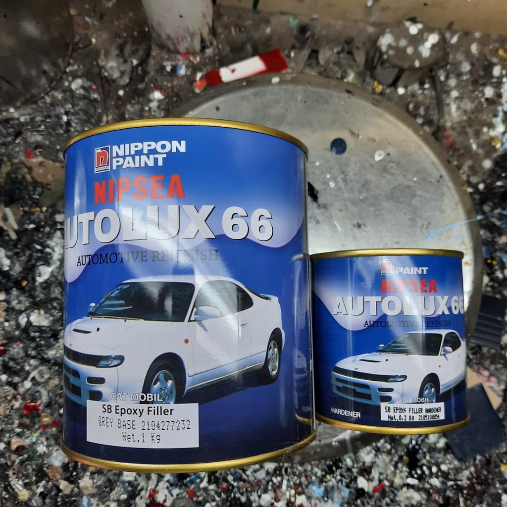 Epoxy Filler AUTOLUX 66 / Cat Dasar Filler Surfacer + Hdr GREY  1kg