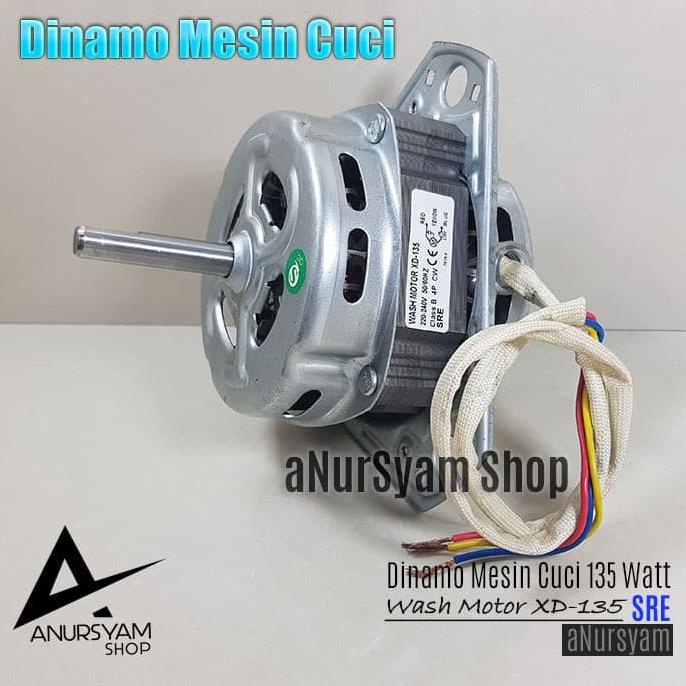 Dinamo Wash Mesin Cuci Kaki 3 135 Watt / WASH Motor XD-135 Umum anursy44 Buru Order