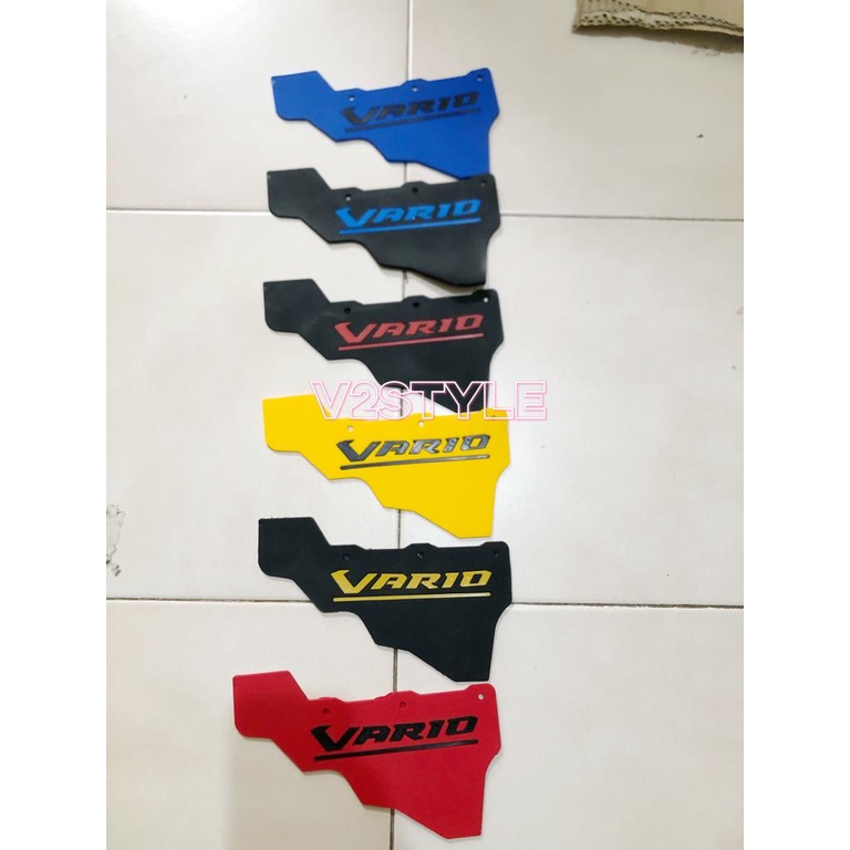 MUDFLAP VARIO 160 ABS CBS VARIO 160 NEW 2020 PENAHAN LUMPUR KARET SPAKBOR KOLONG VARIASI WARNA BIRU MERAH KUNING HITAM KUNING HITAM MERAH HITAM BIRU BAHAN LENTUR DAN TIDAK LICIN