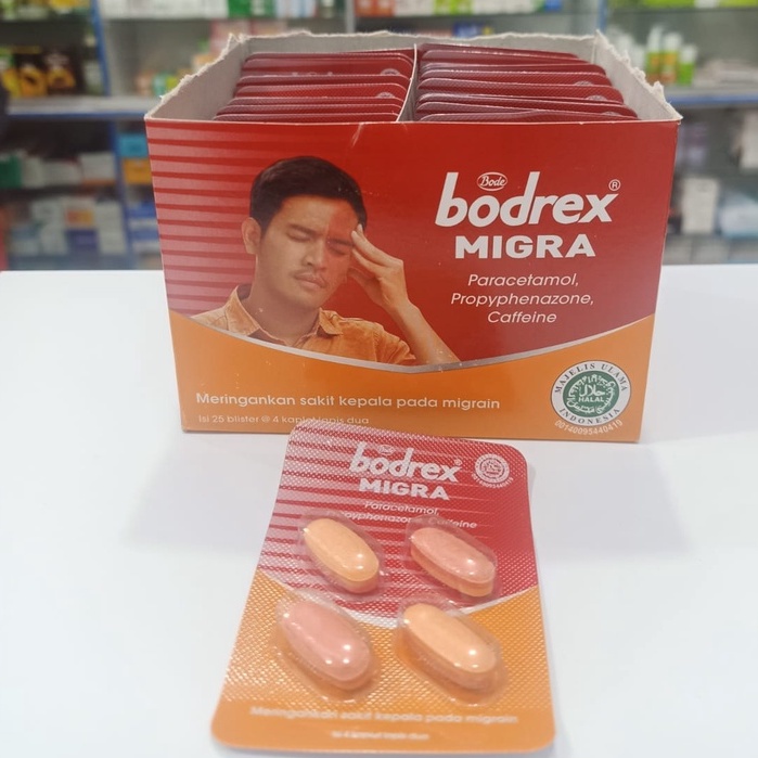 Bodrex Migra Migraine Sakit Kepala Sebelah Merah Murah