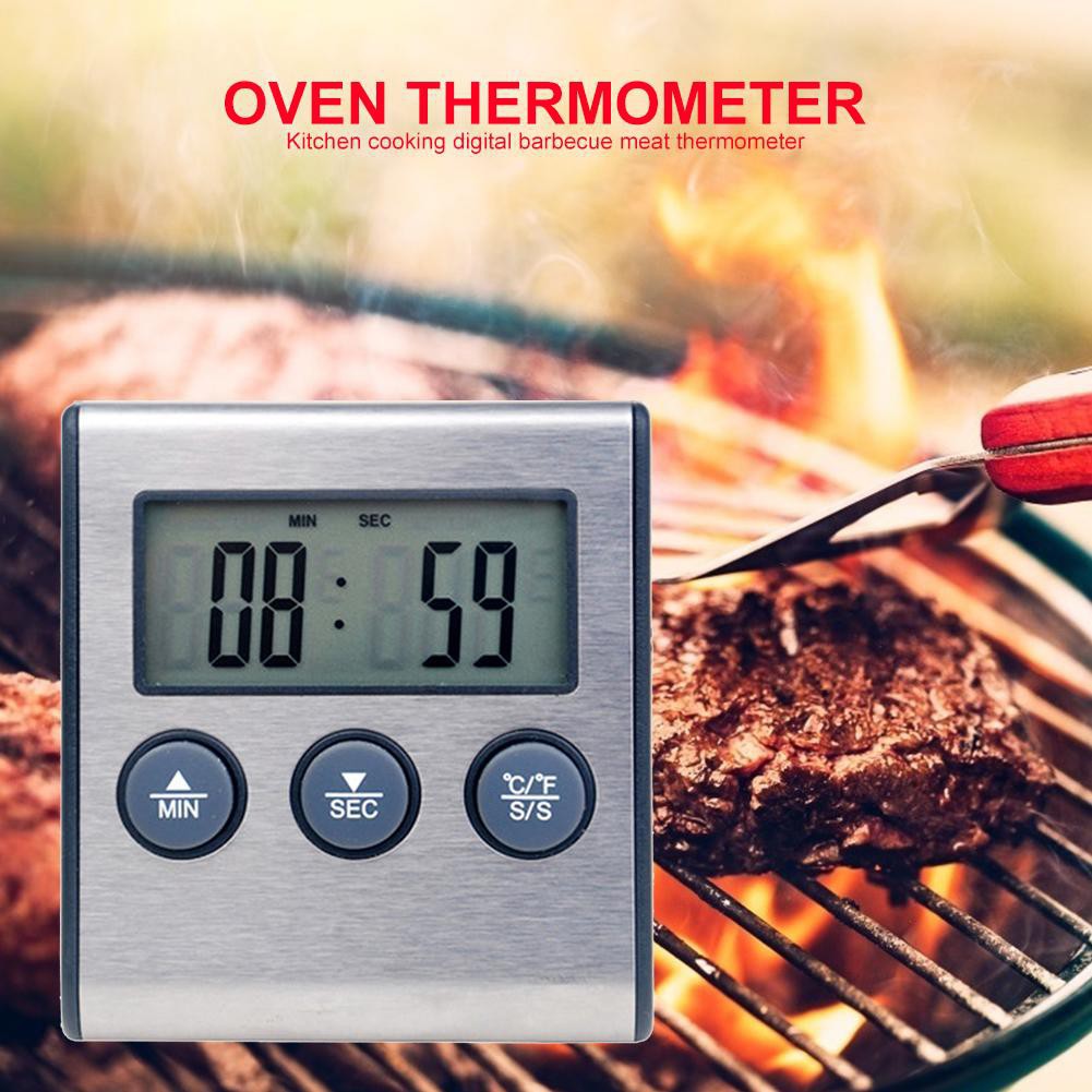 Termometer Masak Digital Bahan Stainless Steel untuk BBQ / Oven Portabel Thermometer