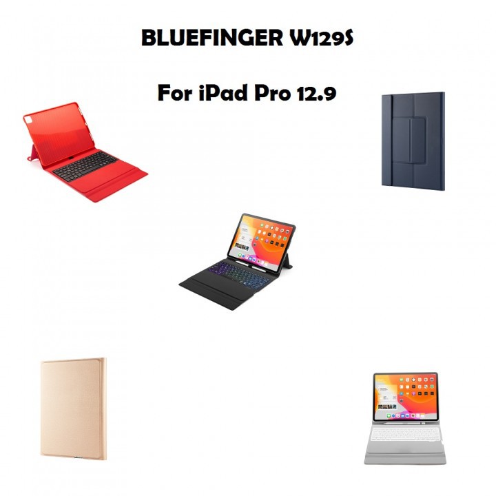 BLUEFINGER W129S - Bluetooth Keyboard Case Non Touchpad iPad Pro 12.9