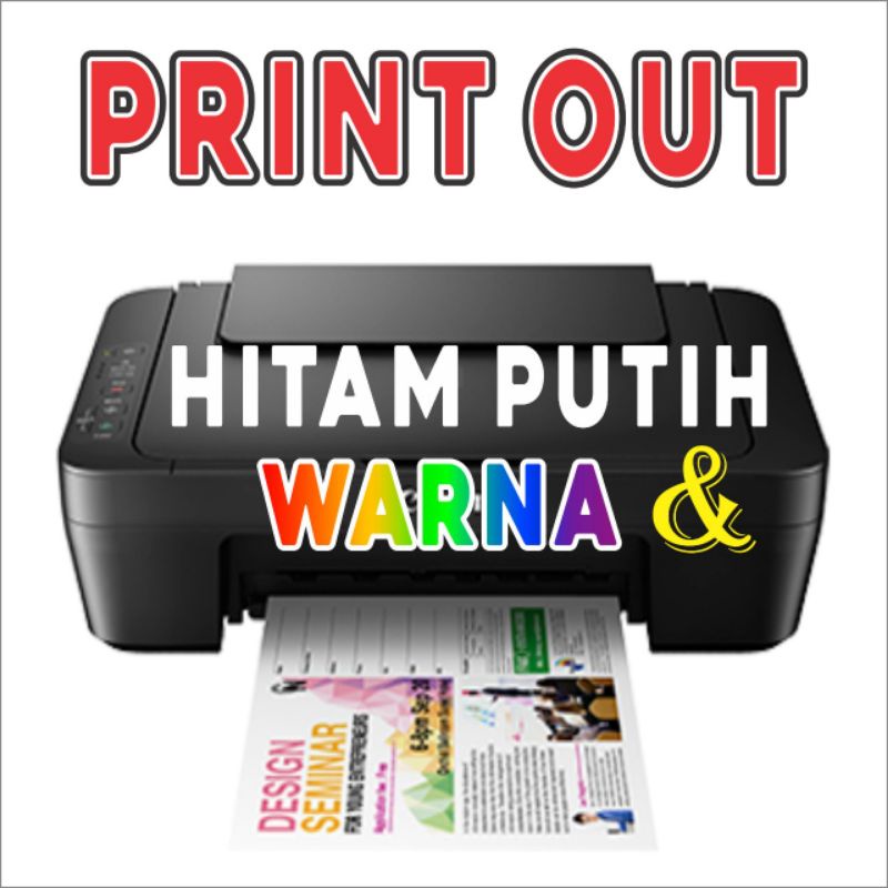 PRINT/CETAK BERBAGAI MACAM,WARNA/HITAM PUTIH