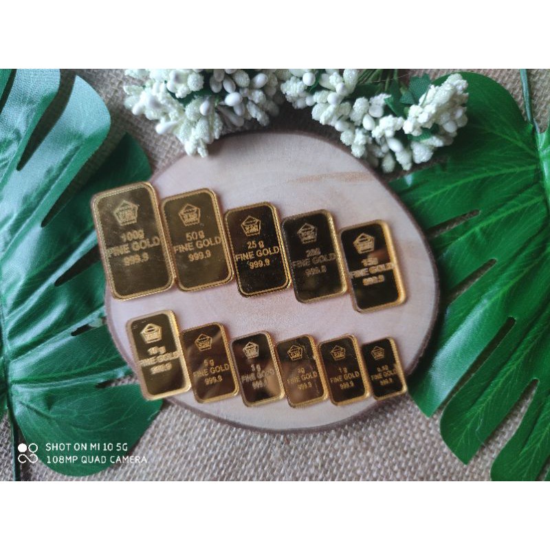 Replika emas mahar replika emas batang batangan replika logam emas bahan mahar hiasan mahar