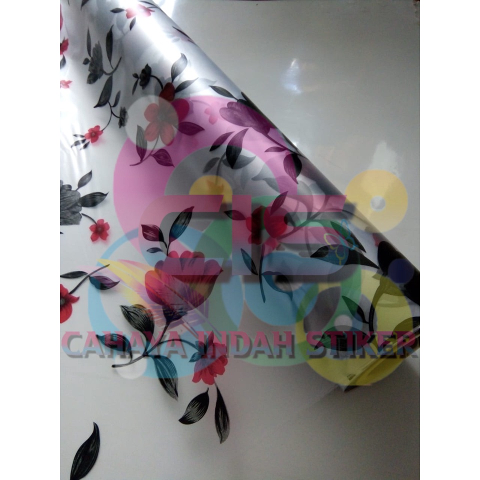 Stiker Kaca /Sticker Kaca/ Sanblast/Sunblast Motif Bunga 83142