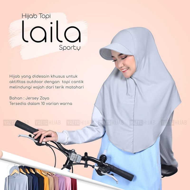 Hijab Topi Laila Sporty