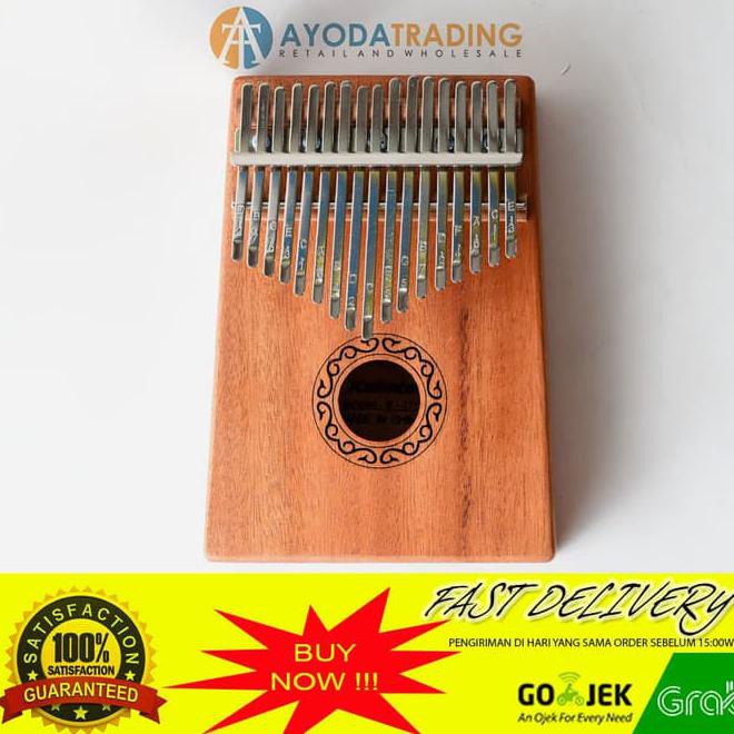 Kalimba Mahogany 17Key Tiruan Gecko K17M List Hot Sale