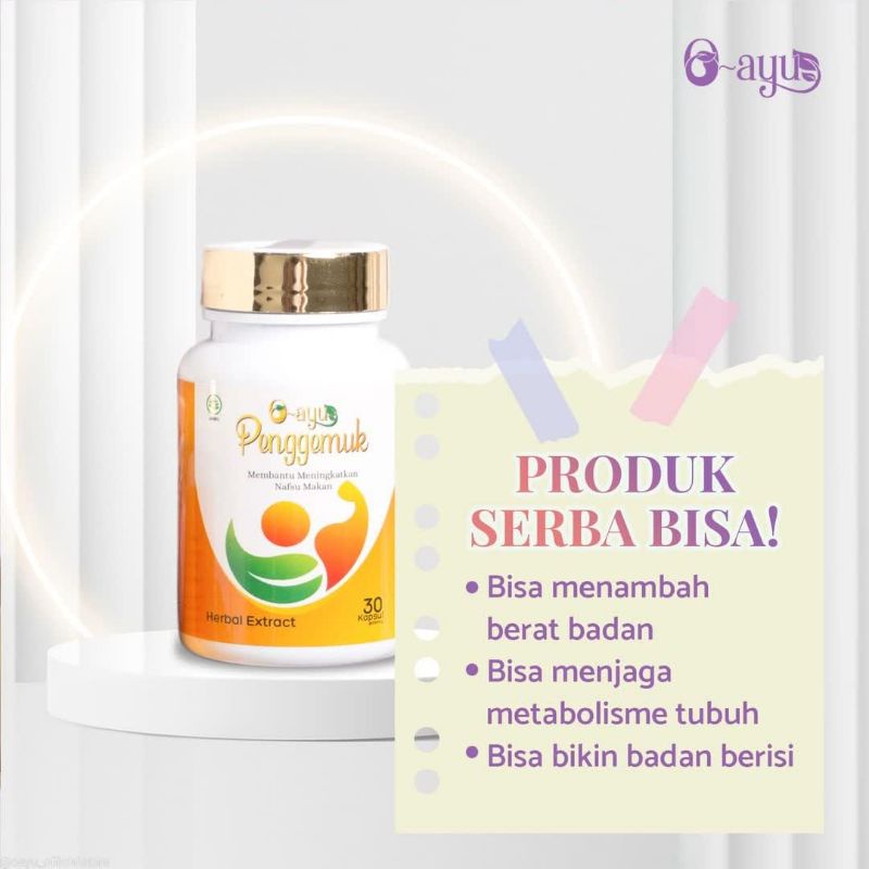 O-Ayu Penggemuk Badan Herbal BPOM