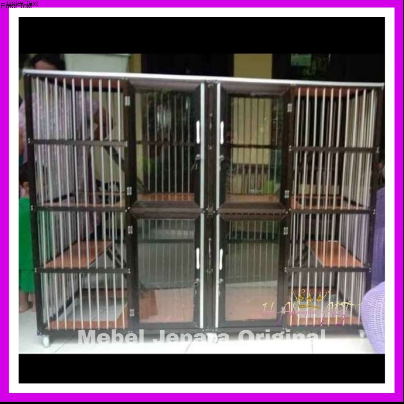 Kandang Kucing Pintu 4 - Kandang Hewan Murah Peliharaan Minimalis Aluminium
