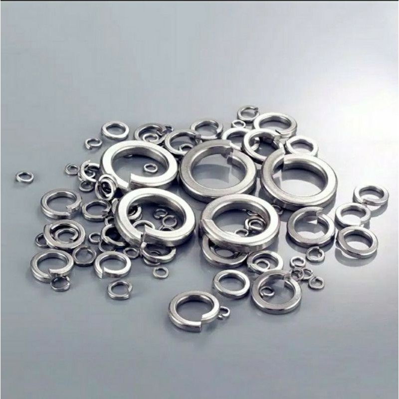 Split Lock Spring Washer Ring Per Ver Plat Baja Galvanis 400 pcs