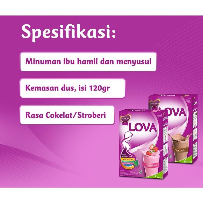 PRENAGEN LOVA SUSU IBU HAMIL DAN MENYUSUI 120 GR