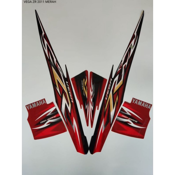 STRIPING VEGA ZR 2009 MERAH