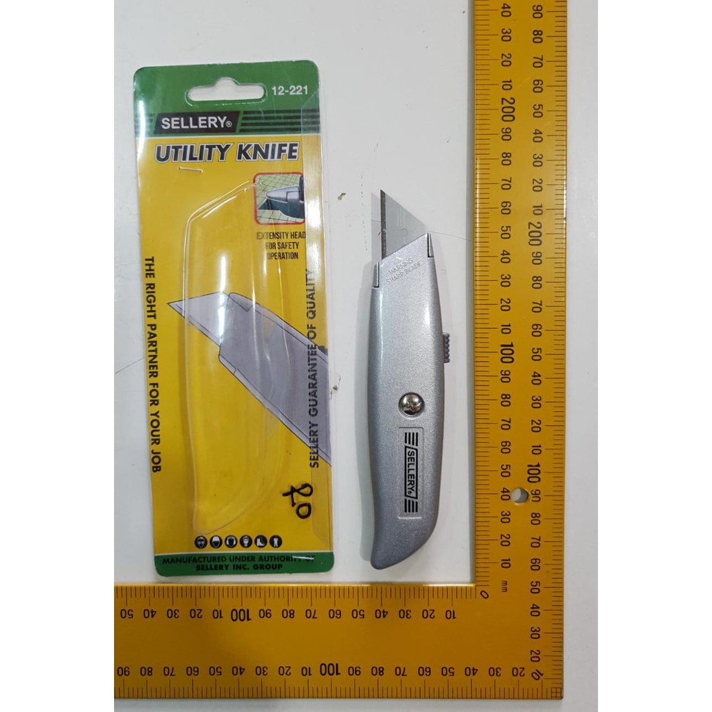 SELLERY 12 221 Utility Knife Cutter stanley Heavy Duty Acrilic MDF GRC