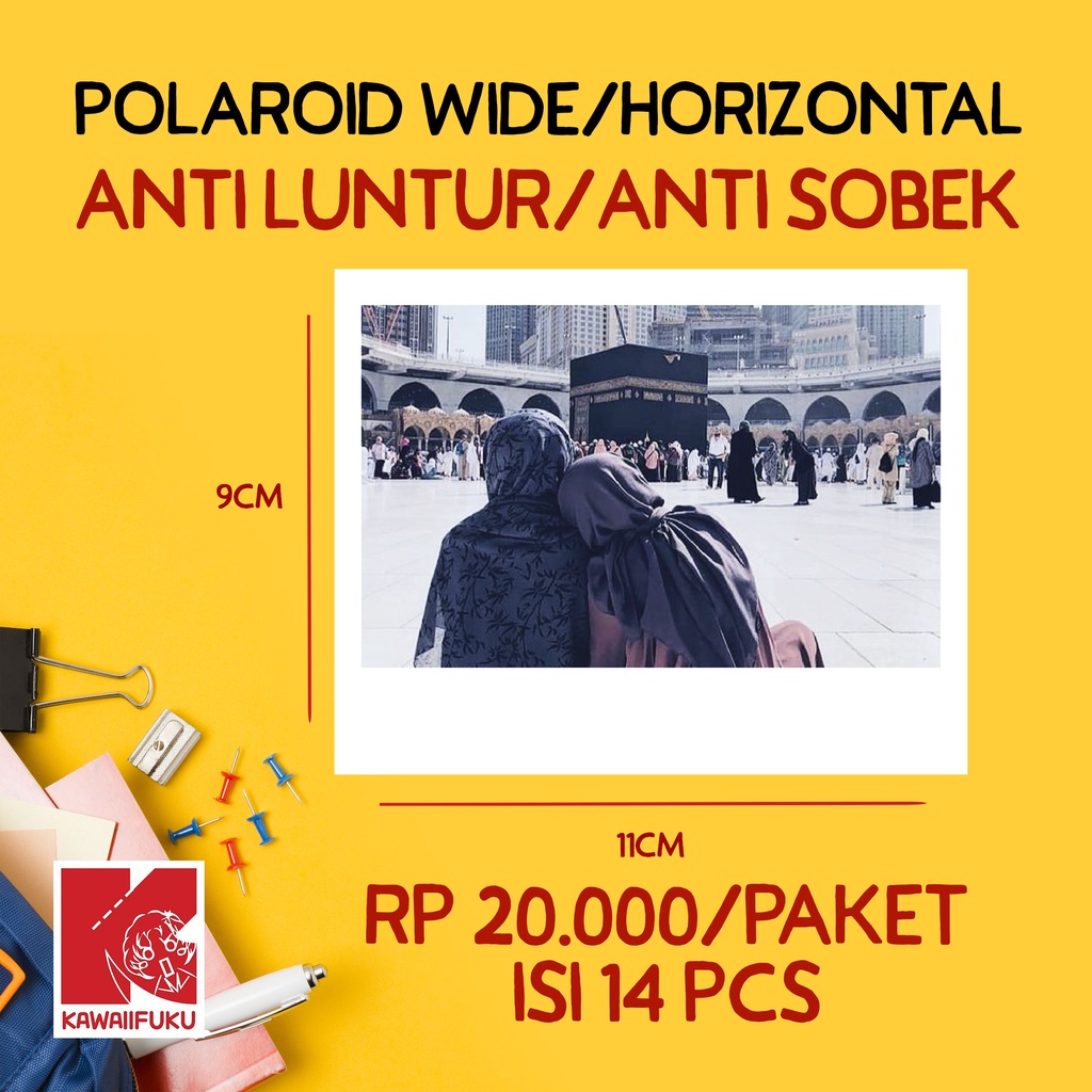 CETAK POLAROID HORIZONTAL (ISI 14 FOTO)