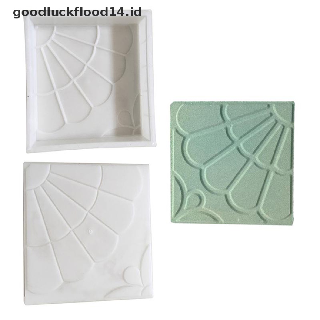 [OOID] 1xBrick Stone Mold Pavement DIY Path Maker Mold Paving Cement Brick Garden Decor ID