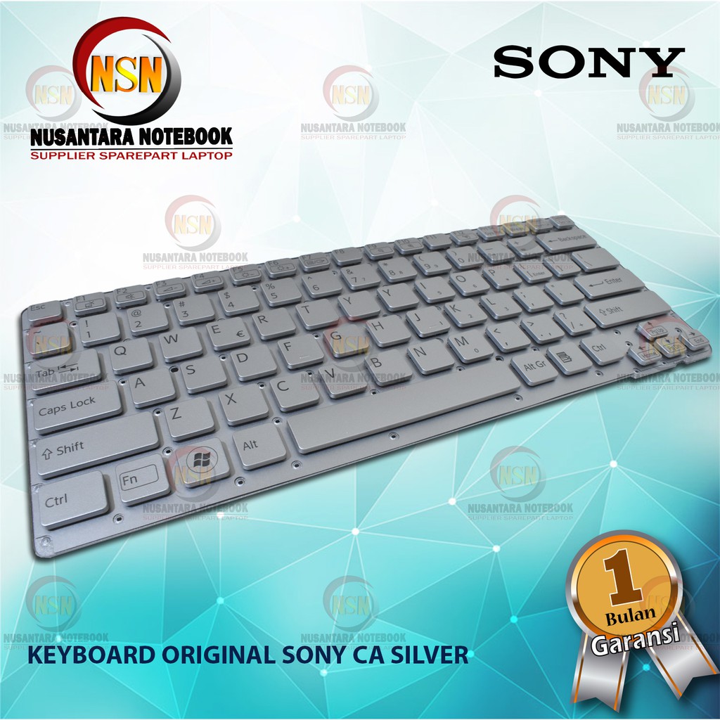 Keyboard Original Sony Vaio VPC-CA VPC-CA Series Silver PCG-61711W