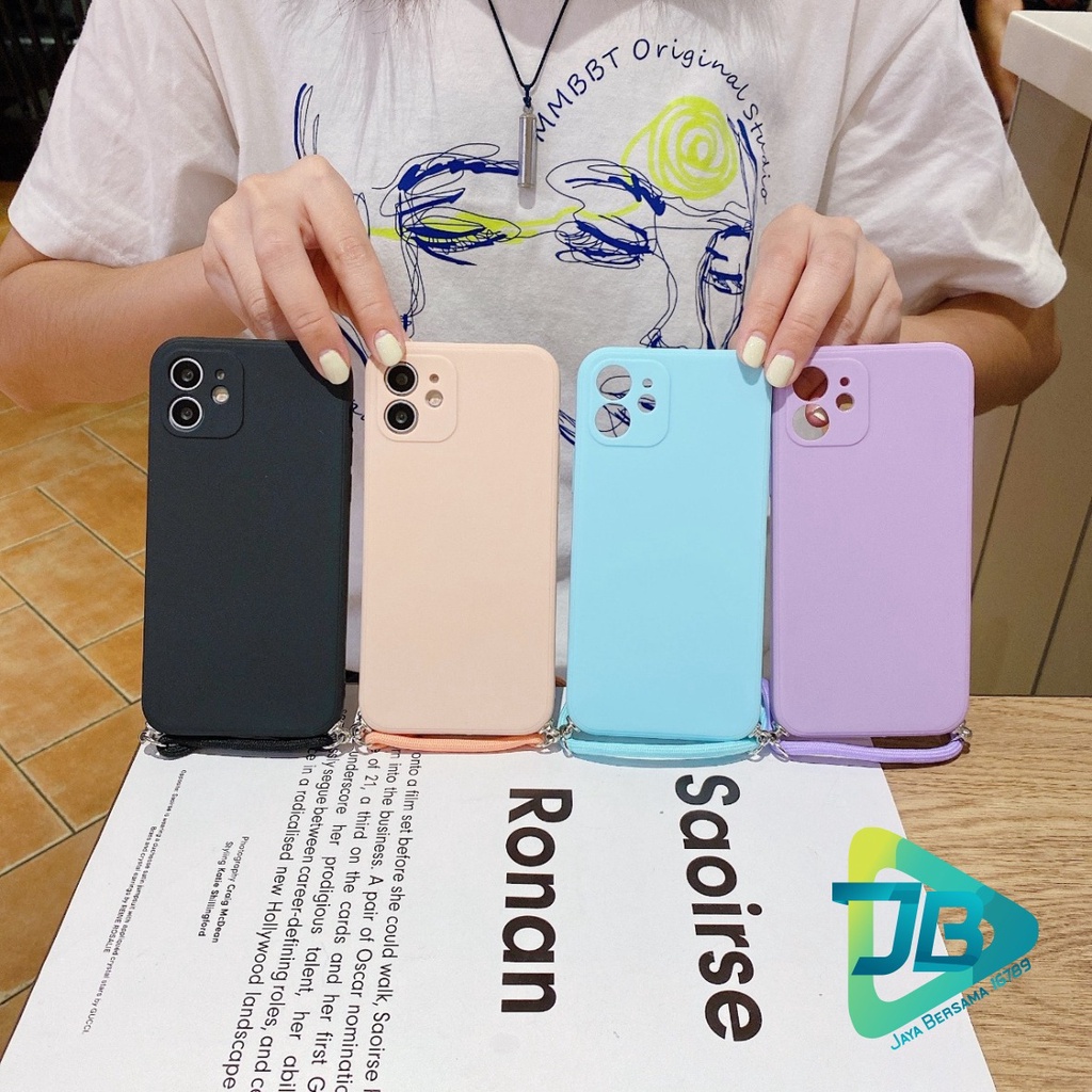 SOFTCASE SLINGCASE TALI LANYARD MACARON PELINDUNG KAMERA SAMSUNG A03S A750 A7 2018 S10 S10+ S11 EDGE S20 S21 NOTE 10+ 10 PRO ULTRA A10S A42 A52 A72 M32 M62 A22 JB5167